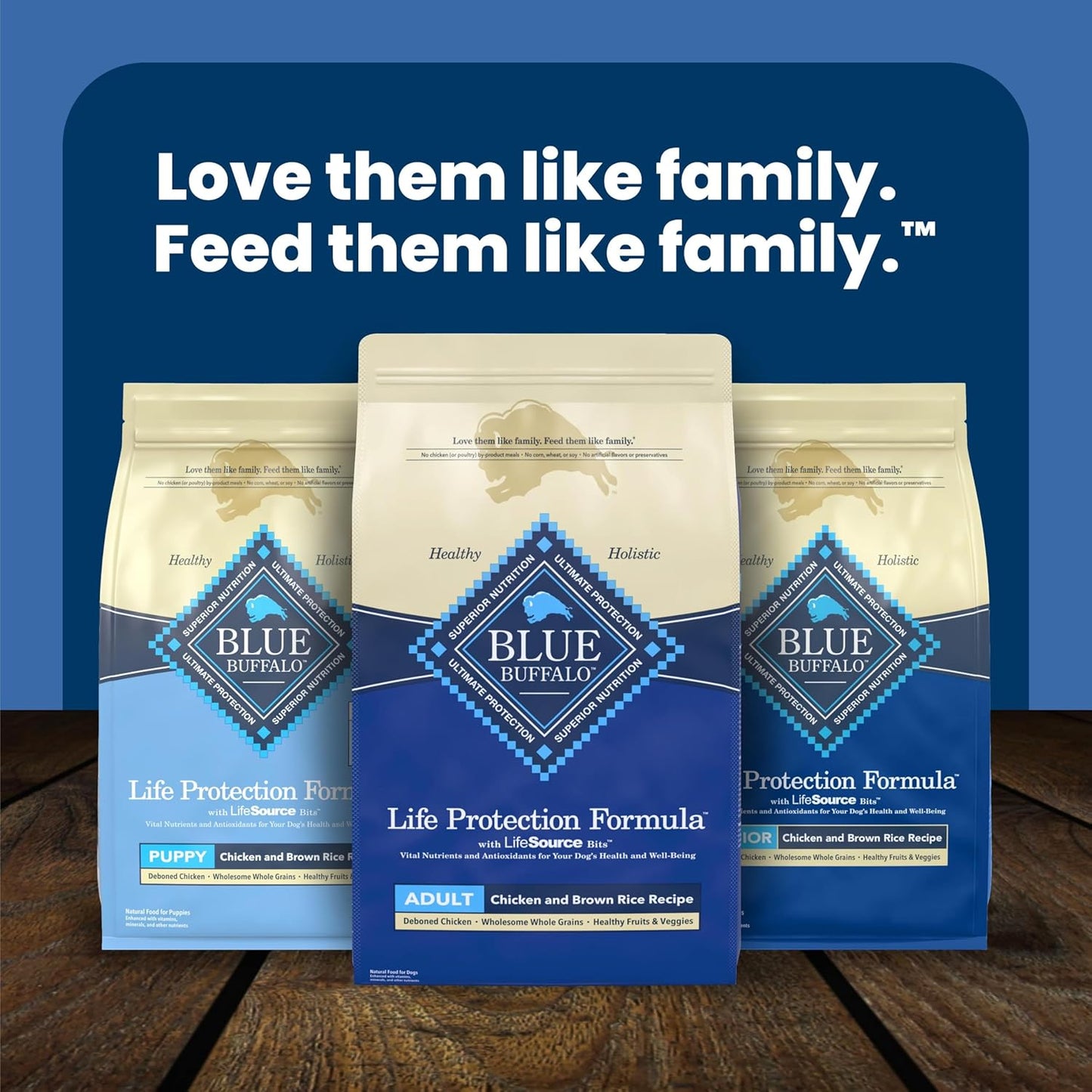 🐾Blue Buffalo Life Protection Formula Chicken & Brown Rice Adult Dry Dog Food, Supports Immunity with Antioxidant-Rich LifeSource Bits, Promotes Healthy Muscle Development, Skin & Coat Health, 5 lbs.🐾