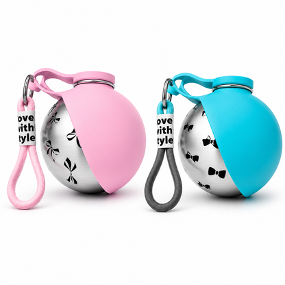 🐾Waoo Waoo PawFlask – Stainless Steel Clip-On Pet Water Bottle🐾