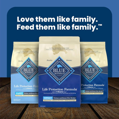 🐾Blue Buffalo Life Protection Formula Chicken & Brown Rice Adult Dry Dog Food, Supports Immunity with Antioxidant-Rich LifeSource Bits, Promotes Healthy Muscle Development, Skin & Coat Health, 5 lbs.🐾