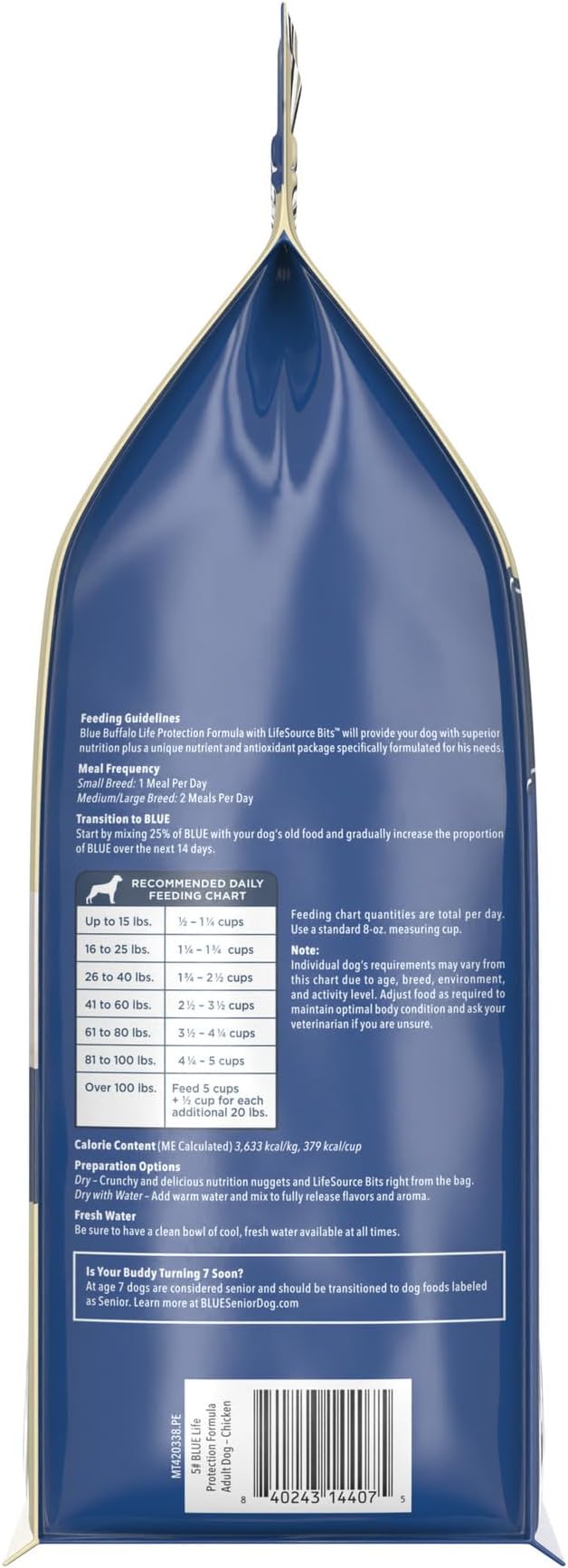 🐾Blue Buffalo Life Protection Formula Chicken & Brown Rice Adult Dry Dog Food, Supports Immunity with Antioxidant-Rich LifeSource Bits, Promotes Healthy Muscle Development, Skin & Coat Health, 5 lbs.🐾