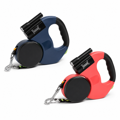 🐾Waoo Waoo DuoWalk – Retractable Double Dog Leash with LED Light🐾