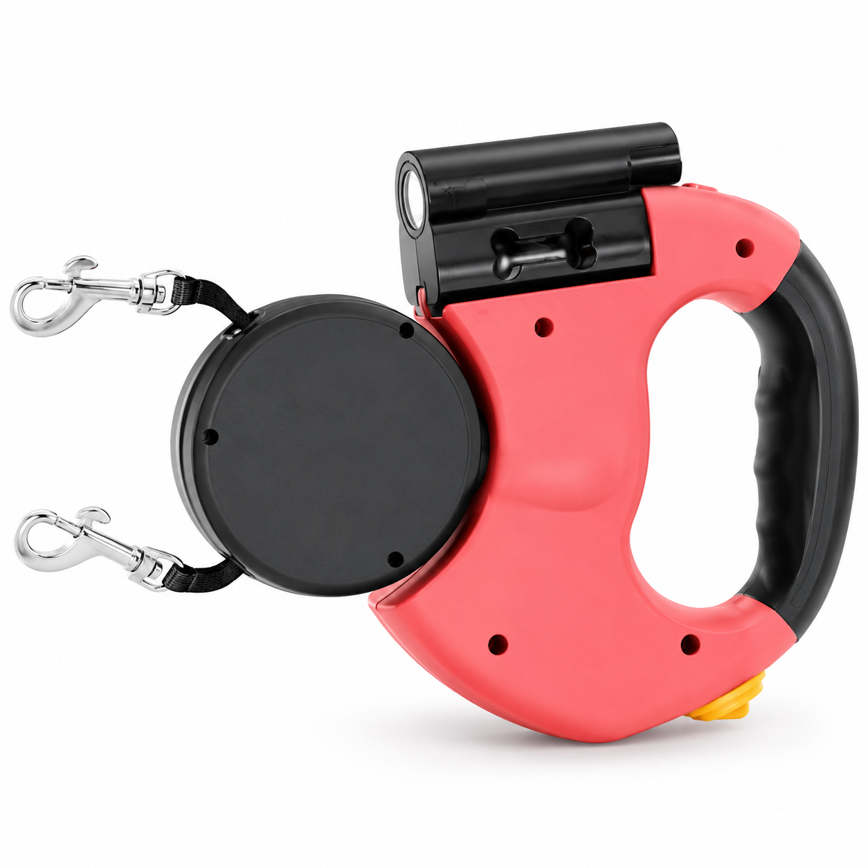 🐾Waoo Waoo DuoWalk – Retractable Double Dog Leash with LED Light🐾