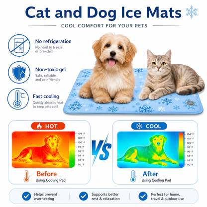 🐾Waoo Waoo ChillPad – Water-Injection Cooling Mat for Dogs & Cats🐾