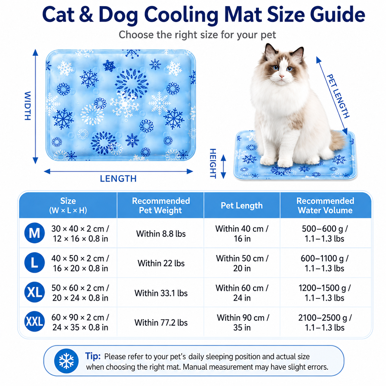 🐾Waoo Waoo ChillPad – Water-Injection Cooling Mat for Dogs & Cats🐾