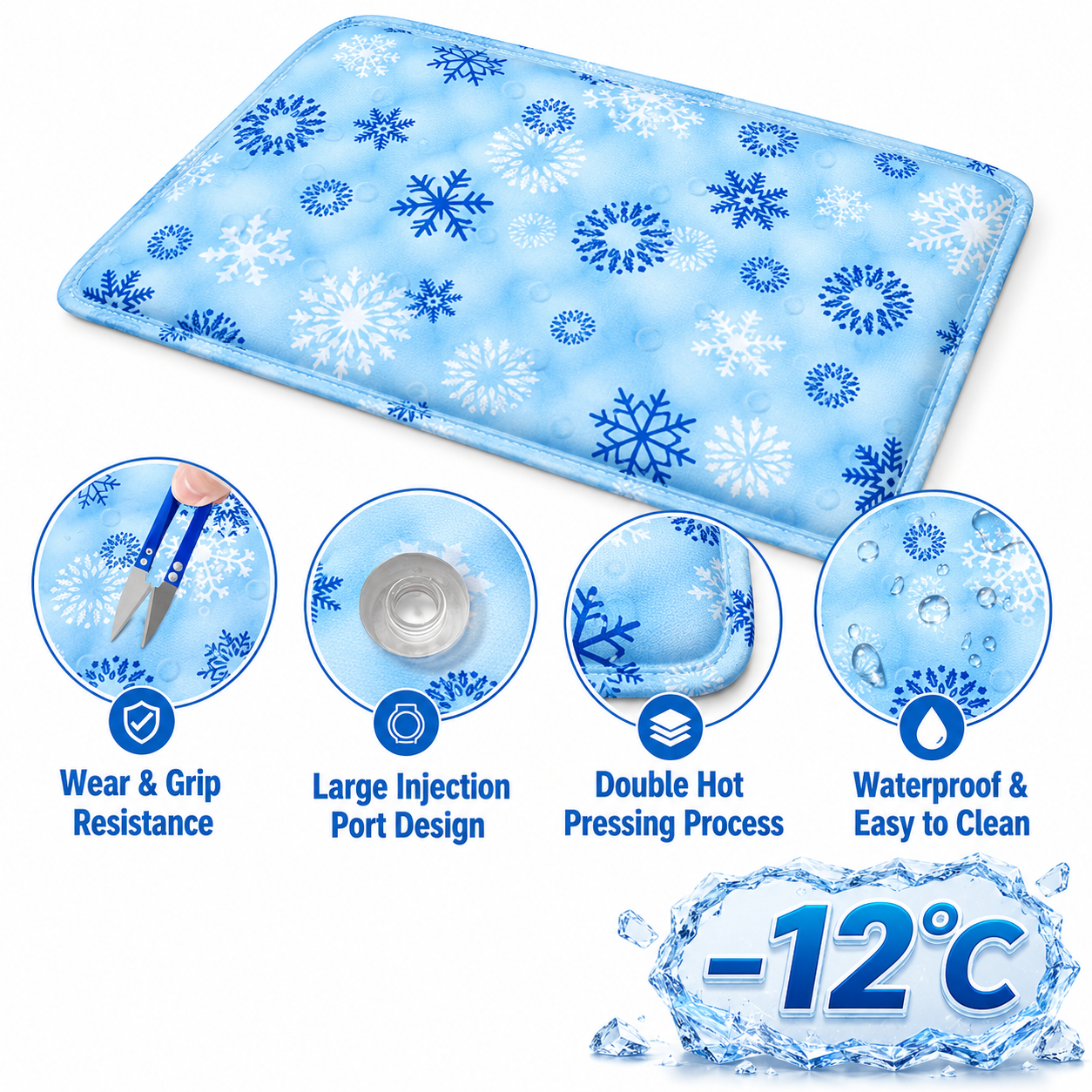 🐾Waoo Waoo ChillPad – Water-Injection Cooling Mat for Dogs & Cats🐾