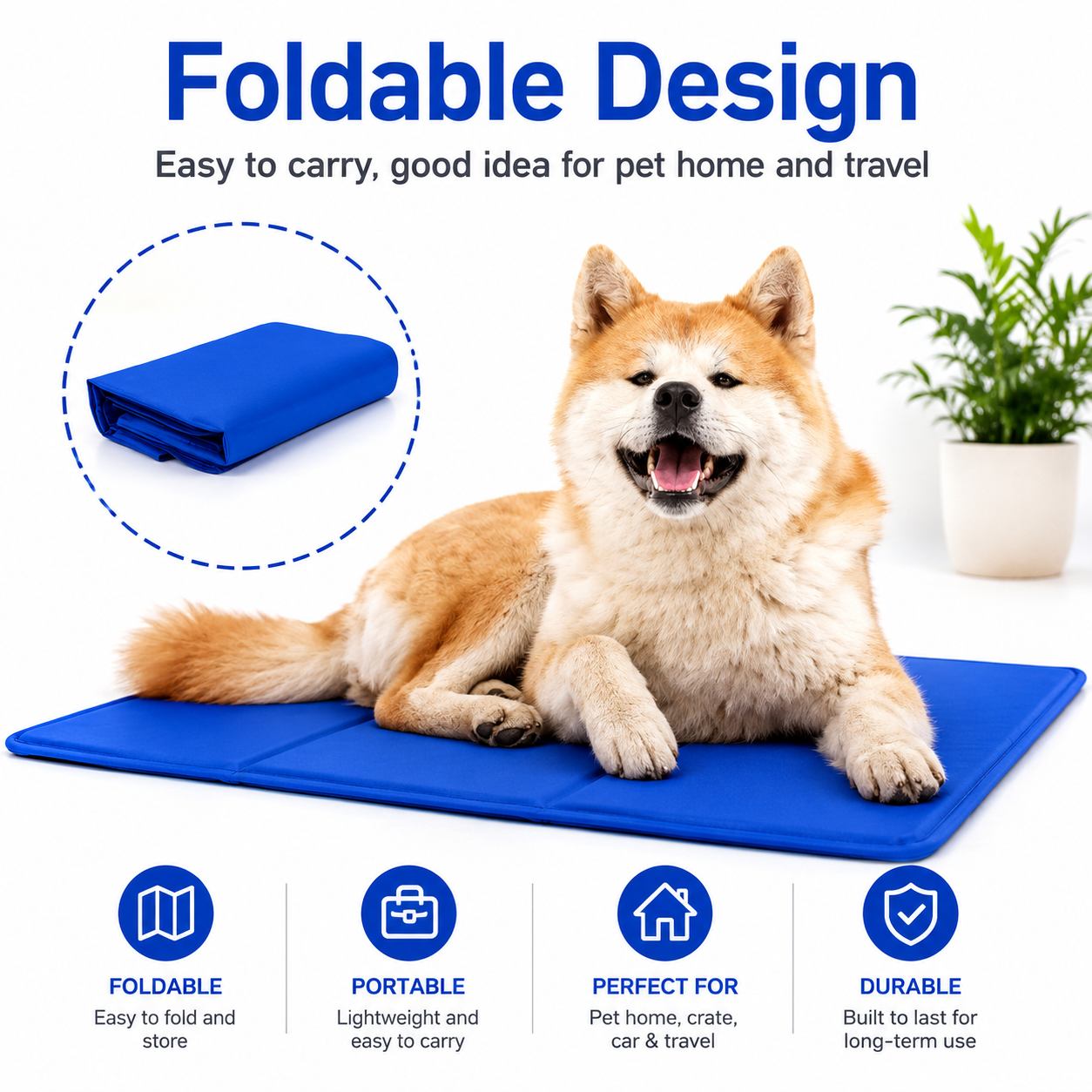 🐾Waoo Waoo IceGlide – Self-Cooling Gel Mat for Dogs & Cats🐾