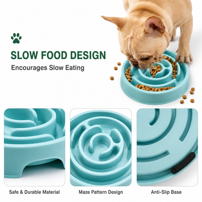 🐾Waoo Waoo SlowMaze – Anti-Choking Slow Feeder Bowl for Dogs & Cats🐾