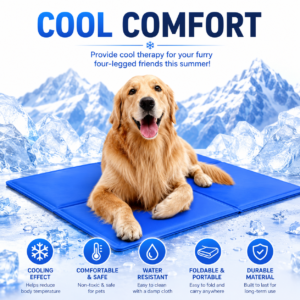 🐾Waoo Waoo IceGlide – Self-Cooling Gel Mat for Dogs & Cats🐾