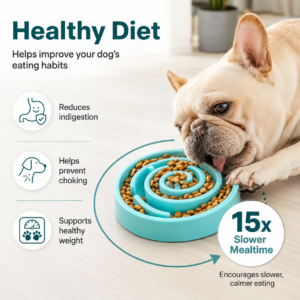 🐾Waoo Waoo SlowMaze – Anti-Choking Slow Feeder Bowl for Dogs & Cats🐾